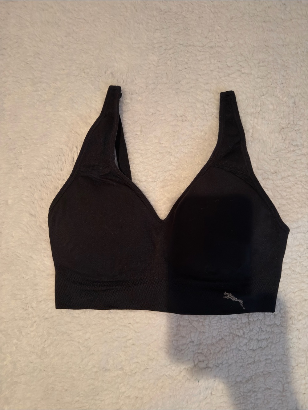 Puma Black Seamless Wireless Sports Bra